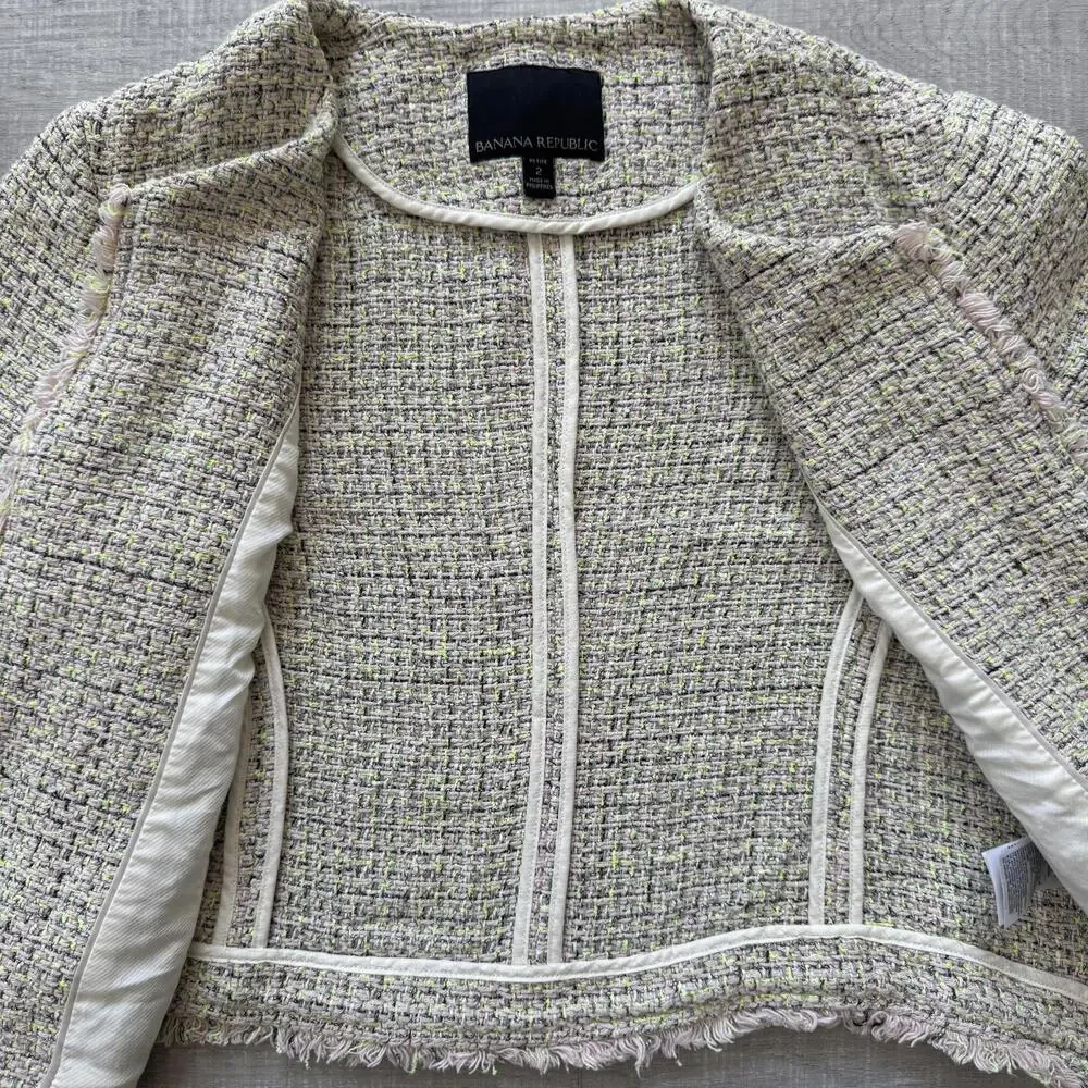 Banana Republic Women's Tweed‎ Jacket, Size 2P